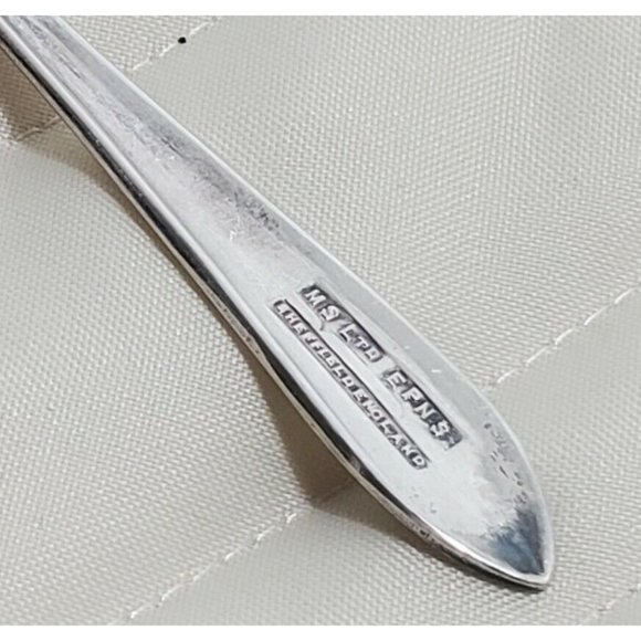 Loxley by Maurice Stables Ltd EPNS Jelly Spoon Sheffield England mid century 5" - Picture 7 of 9